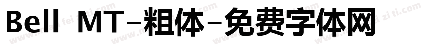 Bell MT-粗体字体转换